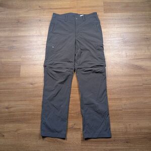 LL Bean Cresta Zip-Off Pants Mens 32x32 Gray Convertible Hiking Nylon Oudoors